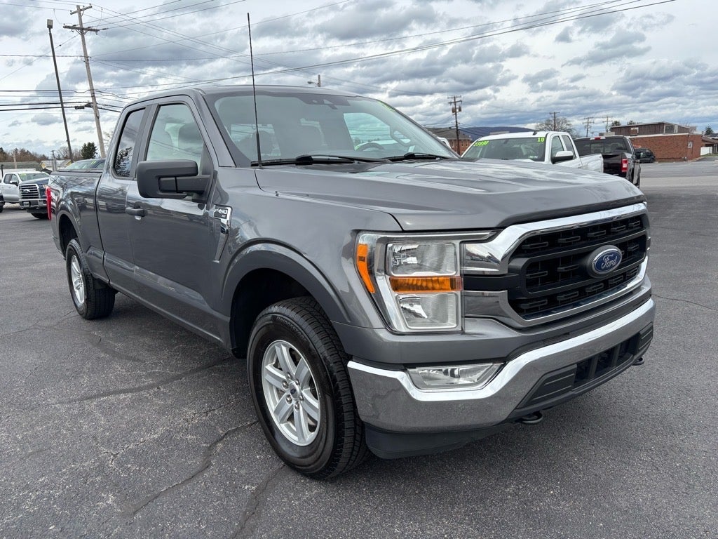 2021 Ford F-150 XLT in Gray — front three-quarter view
