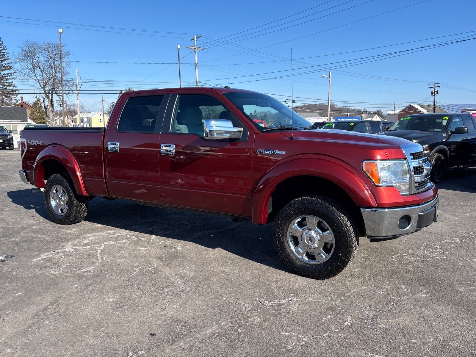 2014 Ford F-150 XL in Orange — front three-quarter view