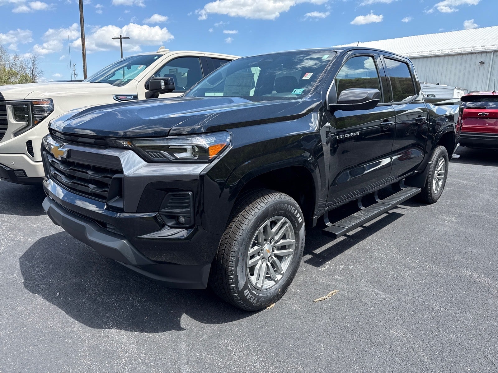 2026 Chevrolet Colorado LT in Black — front three-quarter view