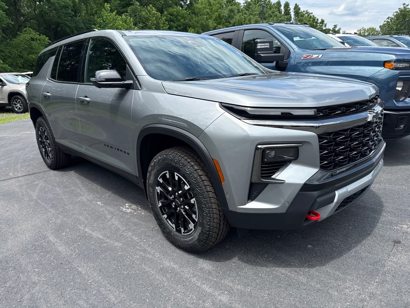 2026 Chevrolet Traverse Z71 in Sterling Gray Metallic — front three-quarter view