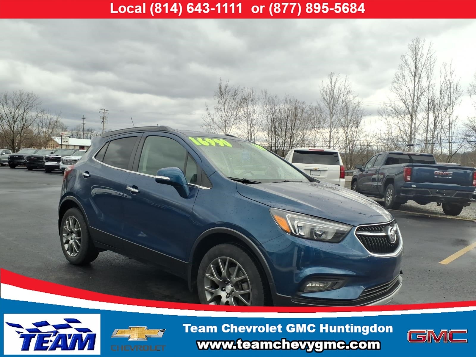 2019 Buick Encore Sport Touring in Includes (Cm5) Black Carbon Metallic Lower Exterior Accent Color, Paint Code W700s.) — front...